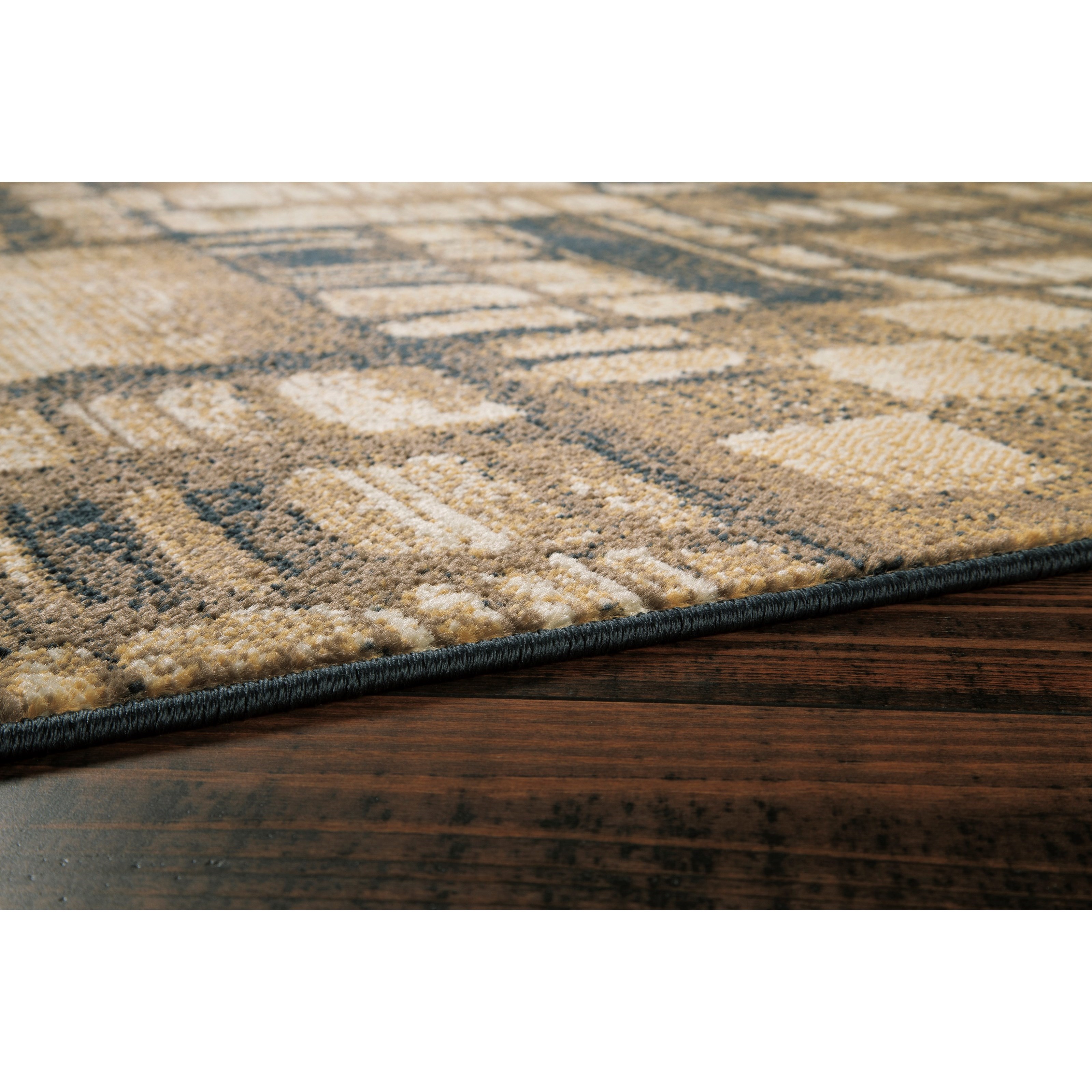 Signature Design by Ashley Contemporary Area Rugs Hilliard Black/Brown